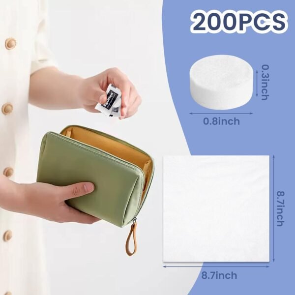 BigOtters 200PCS Compressed Towels, Disposable Fac... - Image 4