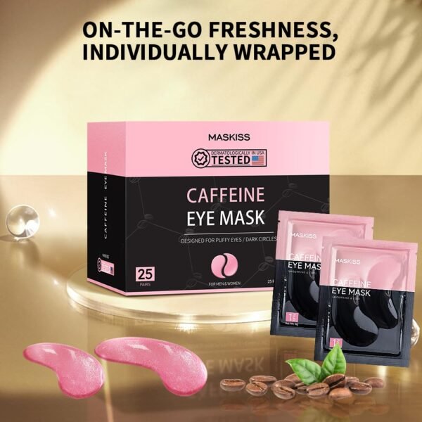 Under Eye Patches (25 Pairs), Caffeine Eye Masks f... - Image 10