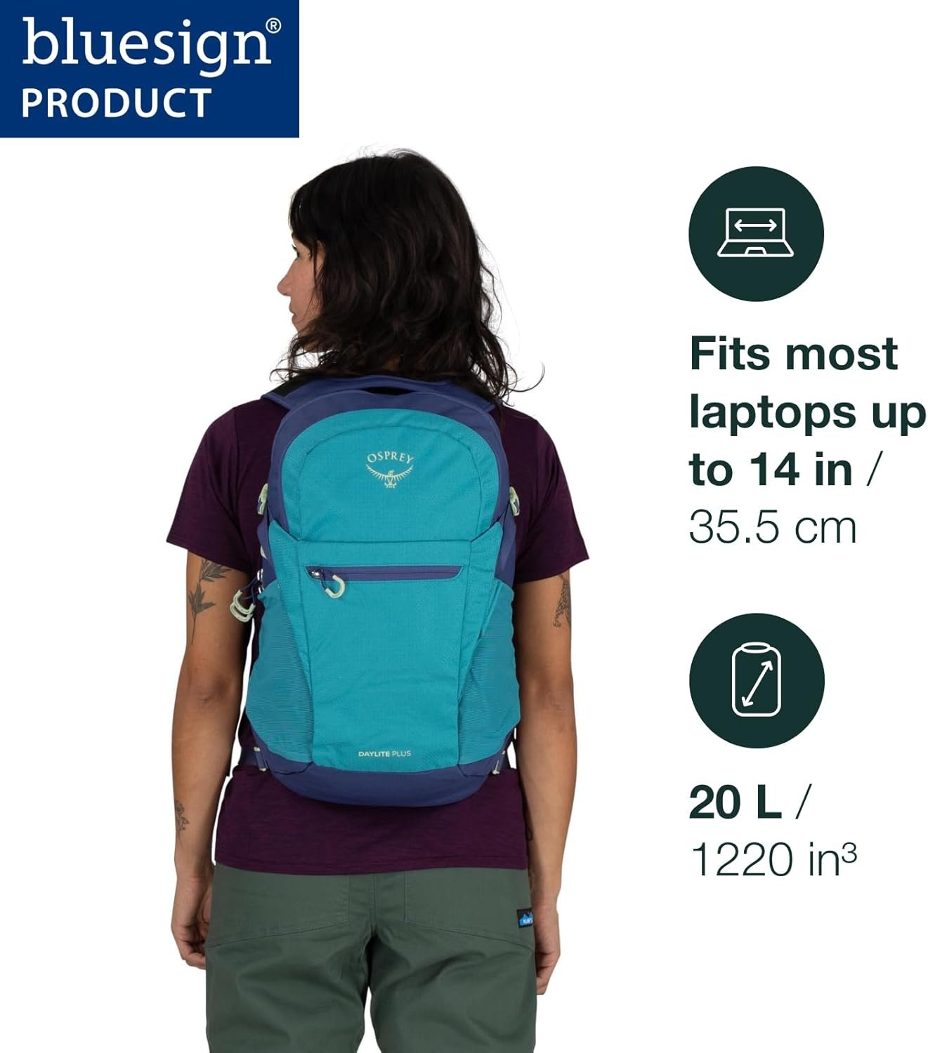 Osprey Daylite Plus Commuter Backpack, Smoky Deser... - Image 3