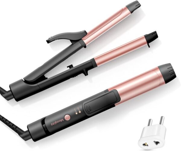 Dual Voltage Curling Iron, Travel Flat Iron Hair C... - Image 2
