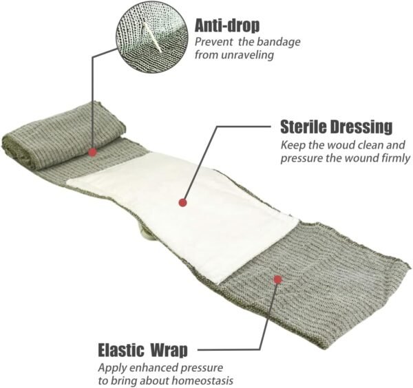 RHINO RESCUE 6" Israeli Style Emergency Bandage, C... - Image 3