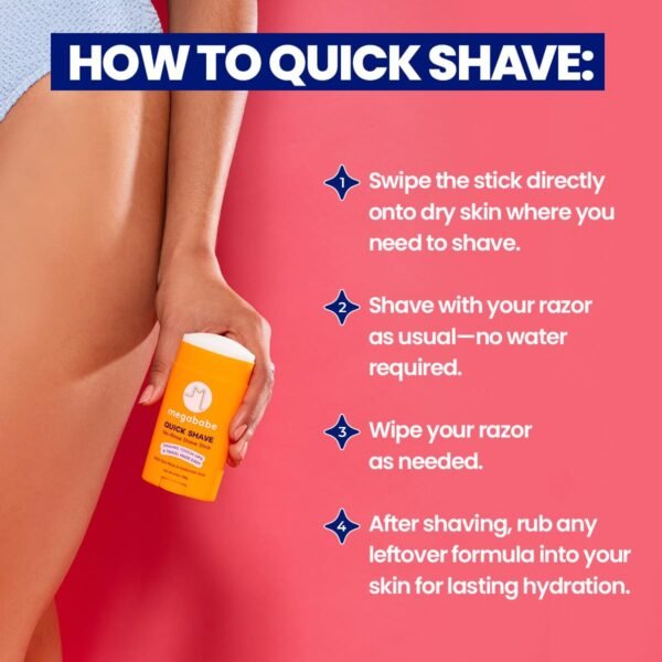 Megababe Quick Shave No-Rinse Shave Stick | Shavin... - Image 6