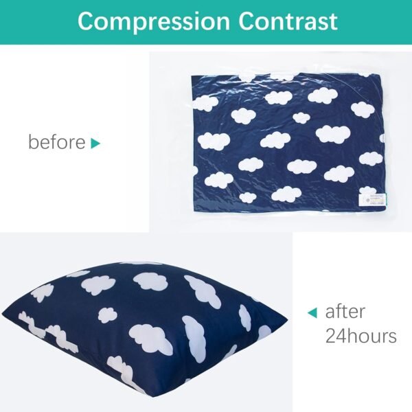 Toddler Pillow for Sleeping, Kid Pillow 14" x 19" ... - Image 4