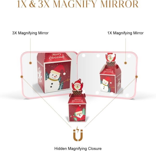 Compact Mirror, 1X/3X Magnification LED Pocket Mir... - Image 6
