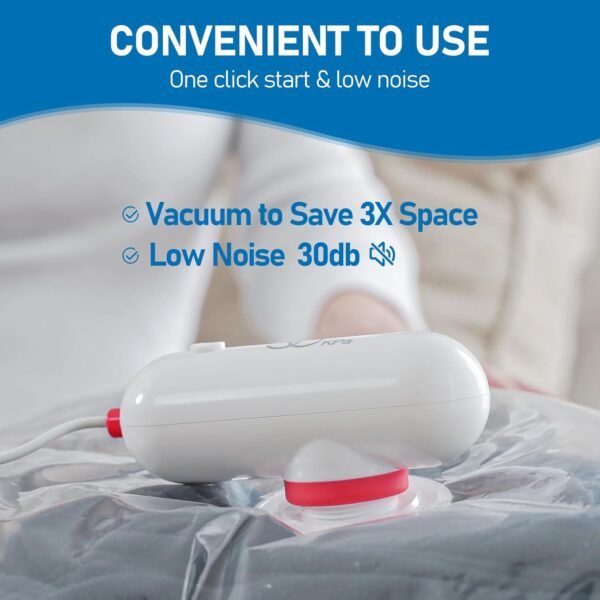 VMstr 12 Pack Travel Vacuum Storage Bags with USB ... - Image 9