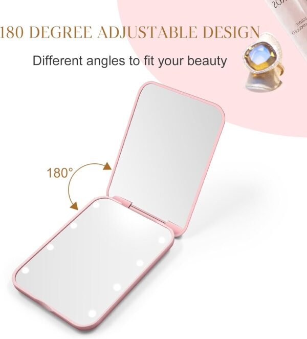 Compact Mirror, 1X/3X Magnification LED Pocket Mir... - Image 7