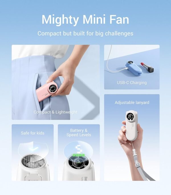 Diveblues TurboBear Portable Handheld Turbo Fan, 5... - Image 5