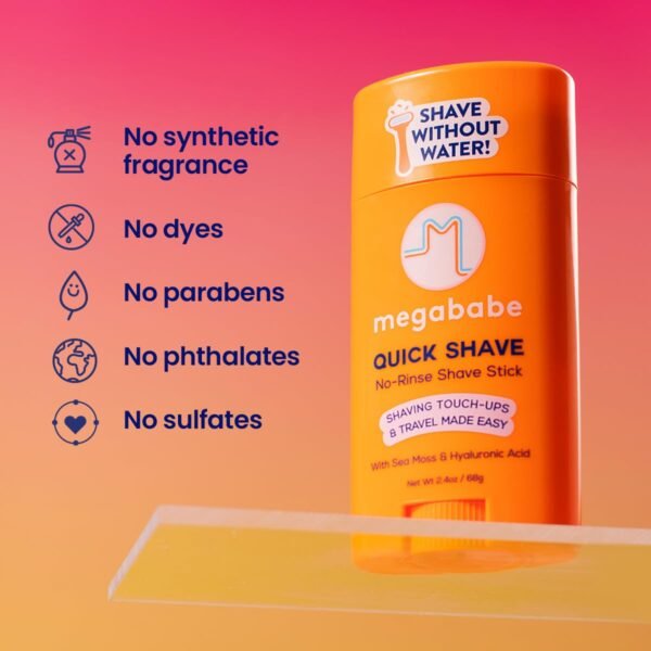 Megababe Quick Shave No-Rinse Shave Stick | Shavin... - Image 8