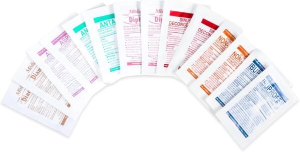 First aid Kit Refill Supplies Medication Pack for ... - Image 7