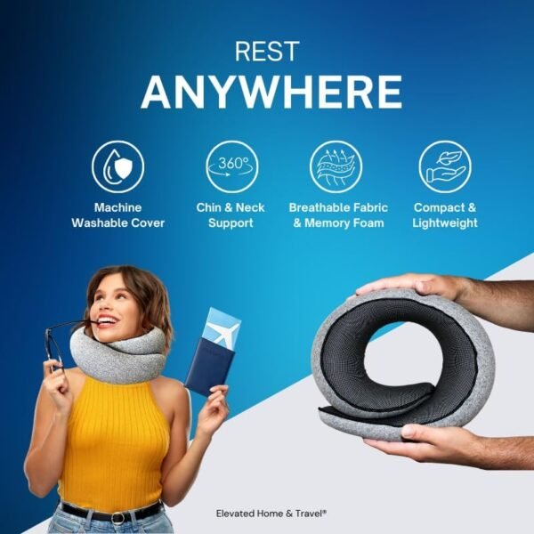 ELEVATED HOME & TRAVEL® 2025 Neck Pillow Airplane ... - Image 3