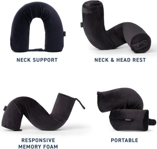 Brookstone Free Form Travel Pillow - Lightweight F... - Image 4
