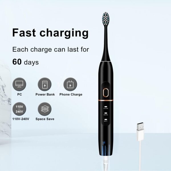 Electric Toothbrush Set, Comes with 8 Brush Heads ... - Image 7