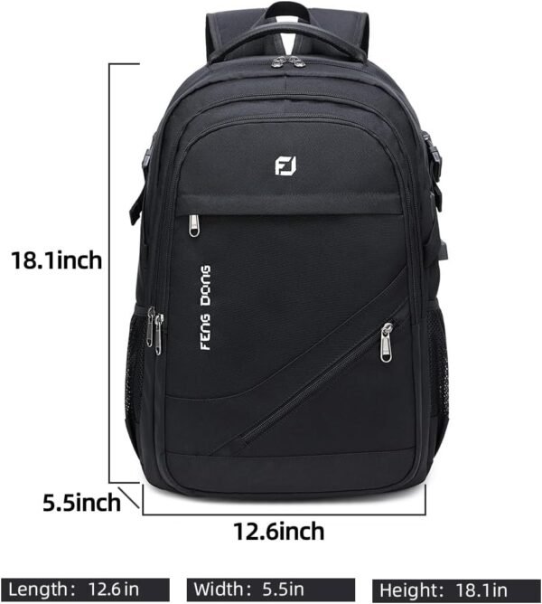 Durable Waterproof Travel Laptop Backpack 17.3 inc... - Image 3