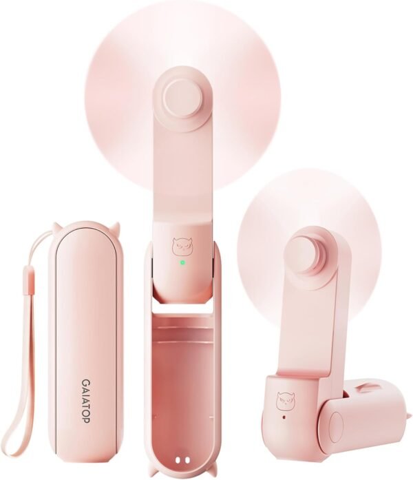 GAIATOP Portable Handheld Fan, 3 IN 1 Mini Foldabl... - Image 2