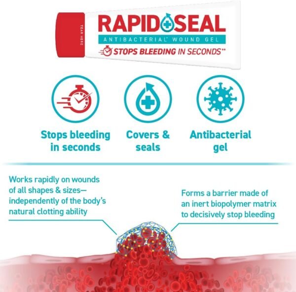 Rapid Seal 15pc Hemostatic First Aid Wound Care Ki... - Image 3