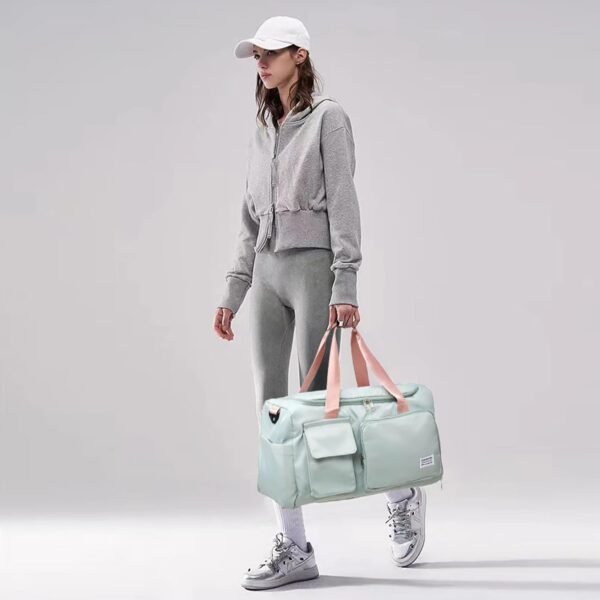 Small Gym Bag for Women, Travel Duffle Bag Carry O... - Image 8