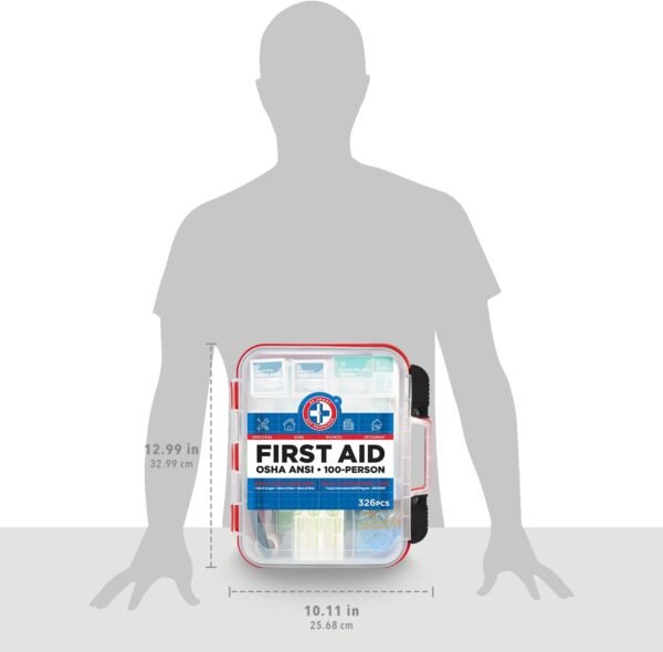 Be Smart Get Prepared First Aid Kit Hard Red Case ... - Image 8