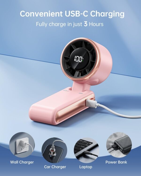 Portable Handheld Turbo Fan - 5 Gear High Speed 40... - Image 7