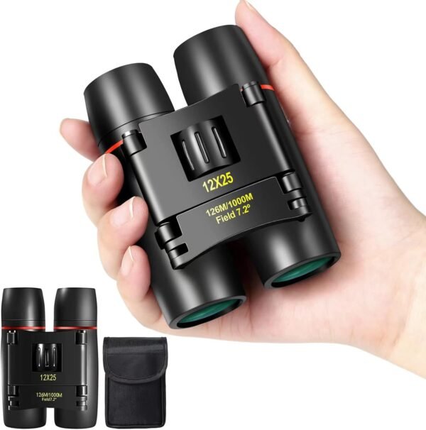 12X25 Mini Pocket Binoculars Compact, Small Lightw... - Image 2