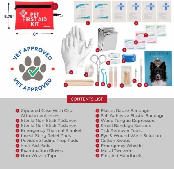 Dog First Aid Kit for Hiking & Travel - Vet Approv... - Image 4