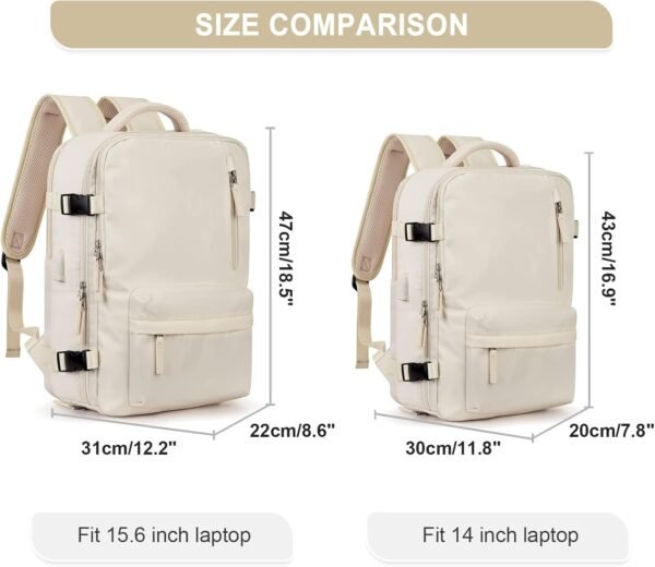 WONHOX Large Travel Backpack Carry on Flight Appro... - Image 6