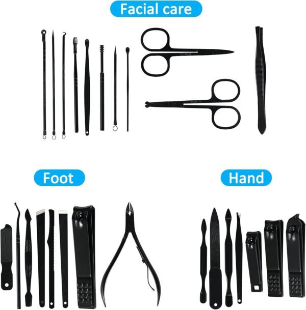 Manicure Set Professional Nail Clipper Kit-26 Piec... - Image 4