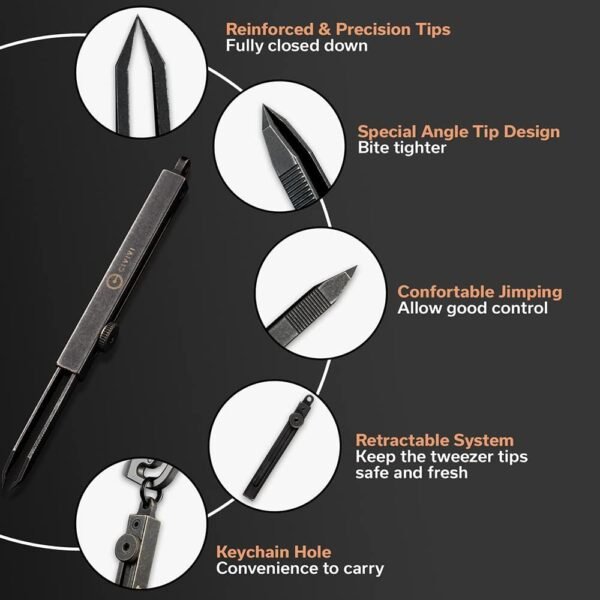CIVIVI Precision Tweezers for Splinters, Retractab... - Image 4