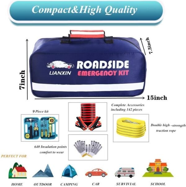 Roadside Assistance Emergency Kit - Car Emergency ... - Image 6