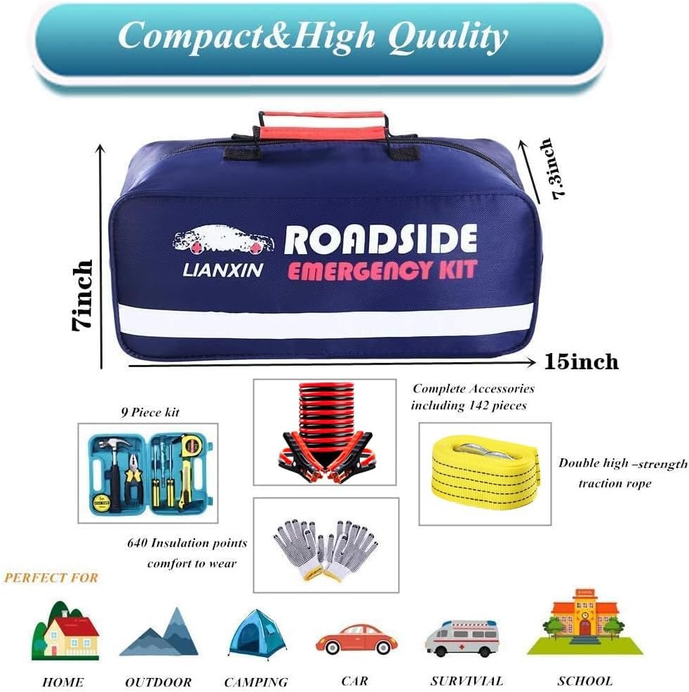 Roadside Assistance Emergency Kit - Car Emergency ... - Image 6
