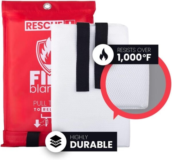 Emergency Fire Blankets – 2 Pack, 40” x 40” Fiberg... - Image 6