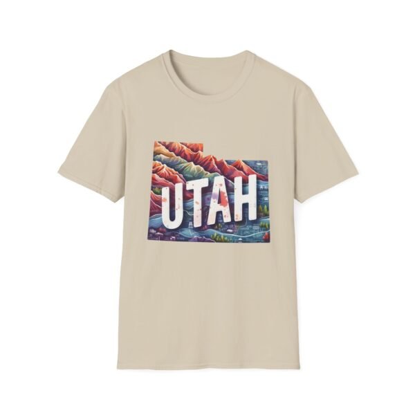 Utah Adventure T-Shirt, Unisex Softstyle Tee, Vintage Nature Shirt, Travel Gift, Summer Attire, Outdoor Lover Apparel - Image 17