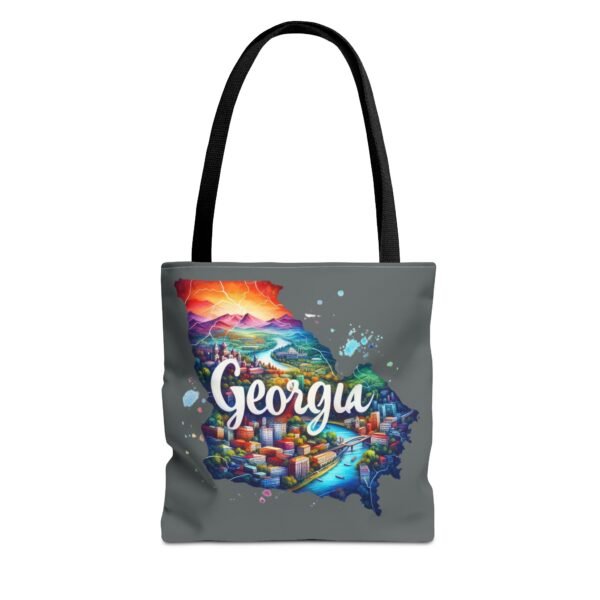 Georgia Tote Bag, Colorful State Map Tote, Travel Bag, Gift for Travelers, Stylish Grocery Tote, Eco-Friendly Bag