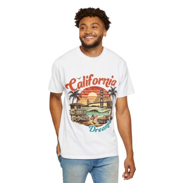 California Dreamin' Unisex Garment-Dyed T-Shirt, Vintage Style Tee, Summer Apparel, Beachwear, Tourist Souvenir, Gift for Travelers - Image 15
