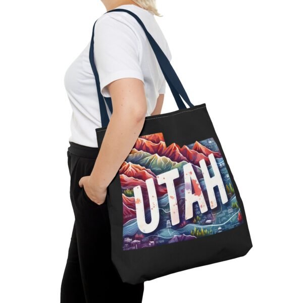 Utah Landscape Tote Bag, Eco-Friendly Shopping, Travel Accessory, Gift for Adventurers, Modern Design, AOP Tote - Image 60