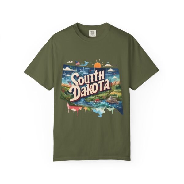 South Dakota Unisex Garment-Dyed T-shirt, Vintage South Dakota Tee, Travel Souvenir Shirt, Perfect for Vacation or Gift, Casual Wear, [...] - Image 43
