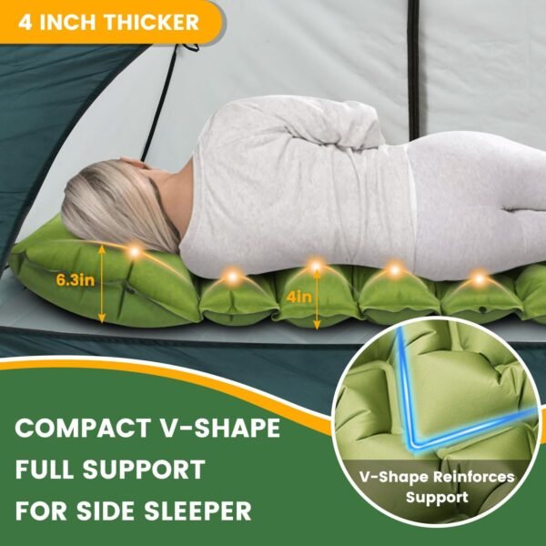 Camping Sleeping Pad, Ultralight Camping Mat with ... - Image 3