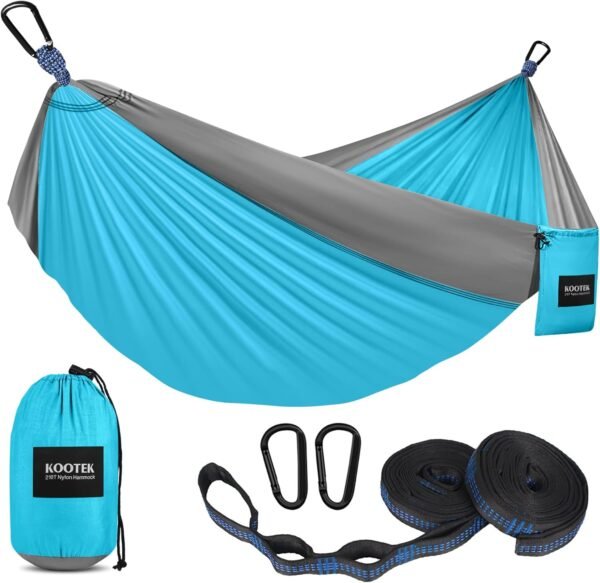 Kootek Camping Hammock 400 lbs Capacity, Portable ... - Image 2