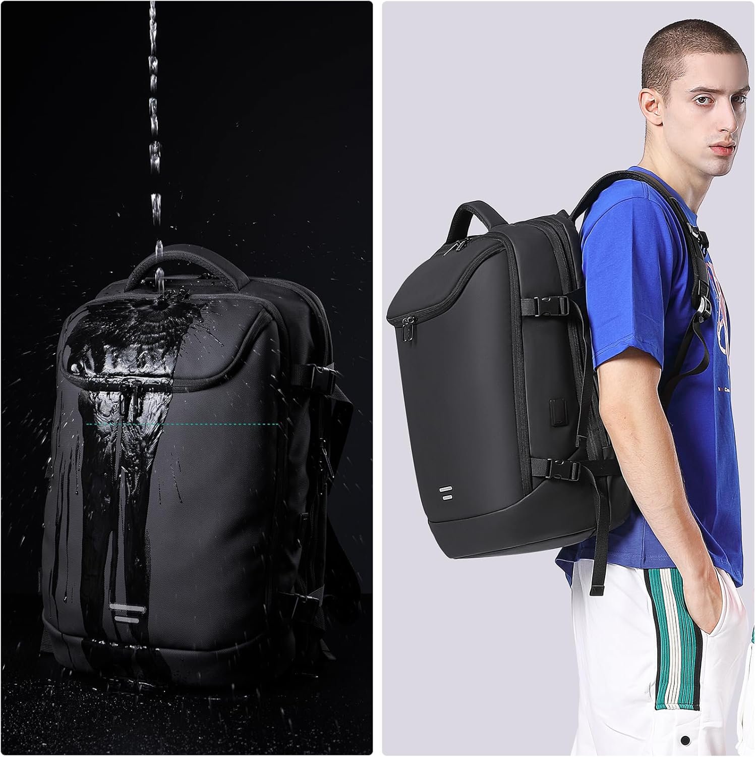 50L Carry on Travel Backpack, Expandable Airline A... - Image 5