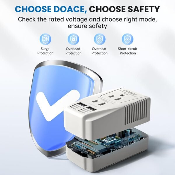 Upgraded 2200W 220V to 110V Converter for European... - Image 7