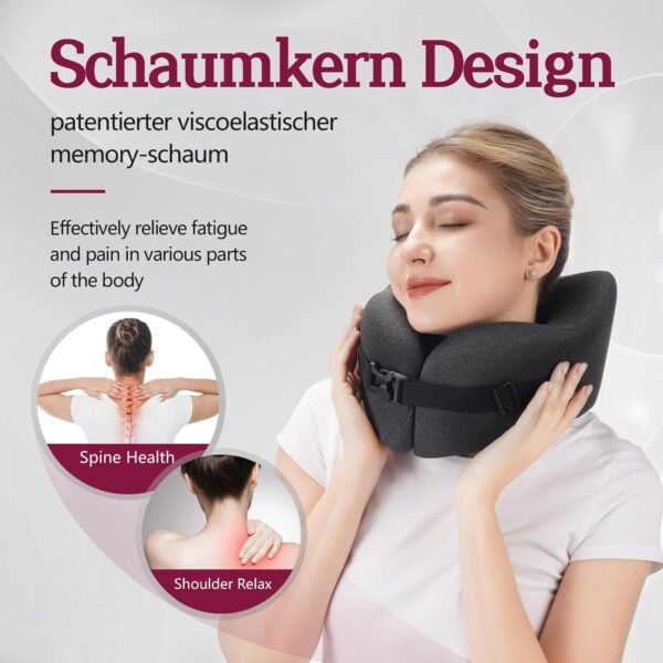 Travel Neck Pillow for Airplane – Vacuum Compresse... - Image 6
