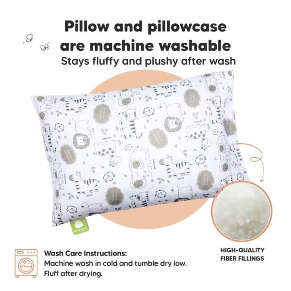Toddler Pillow with Pillowcase - 13x18 My Little D... - Image 5