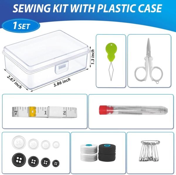 4 Pack Mini Travel Sewing Kits Bulk Small Emergenc... - Image 3