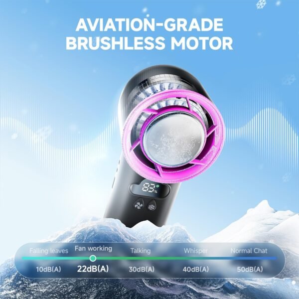 [2025 Upgrade] Portable Cooler Handheld Fan, [Cold... - Image 8