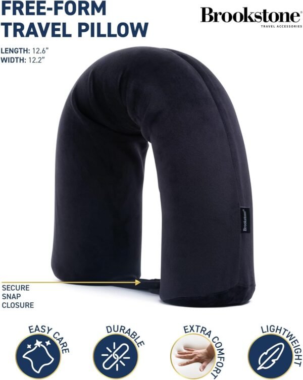 Brookstone Free Form Travel Pillow - Lightweight F... - Image 3