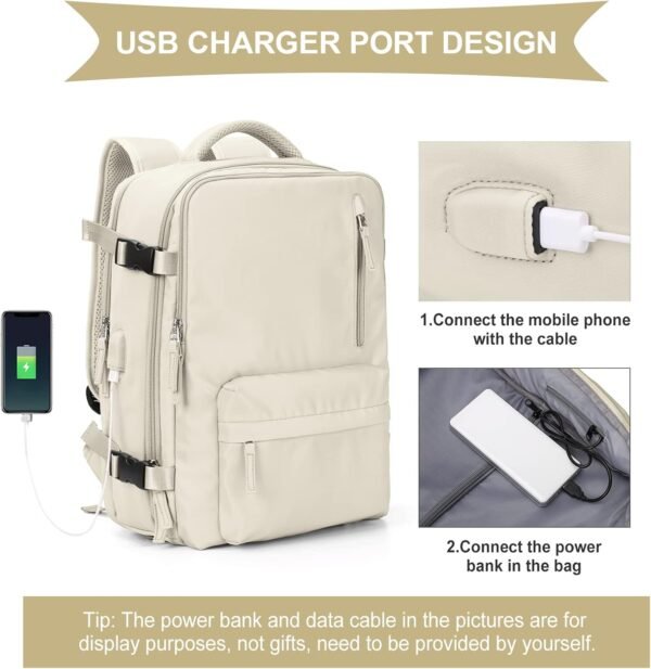 WONHOX Large Travel Backpack Carry on Flight Appro... - Image 7