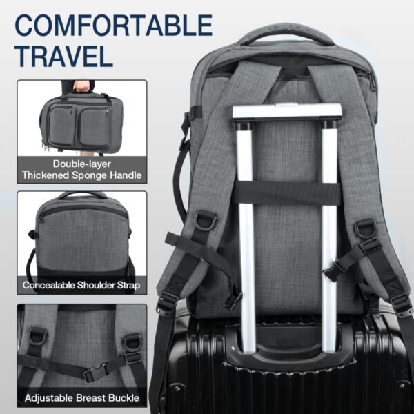 Dinictis Travel Backpack Carry on Flight Approved,... - Image 4