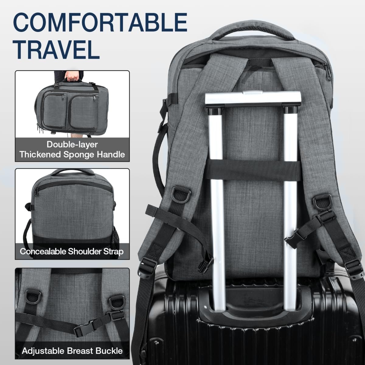 Dinictis Travel Backpack Carry on Flight Approved,... - Image 4