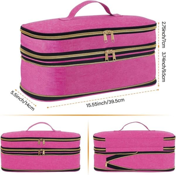 Hair Dryer Travel Carrying Case, Curling Iron Stor... - Image 3