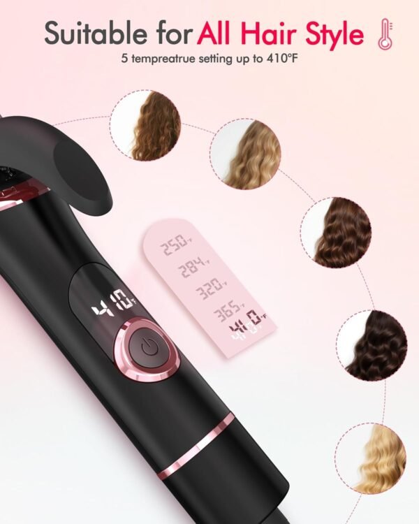 Mini Curling Iron for Travel, Dual Voltage Curling... - Image 5