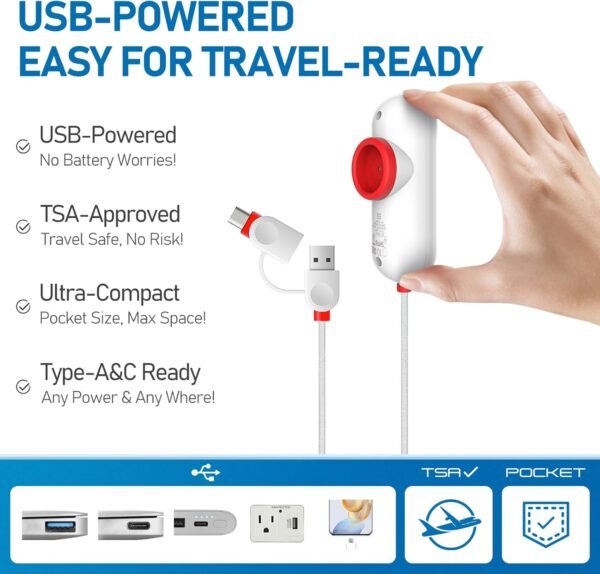 VMstr 12 Pack Travel Vacuum Storage Bags with USB ... - Image 3